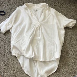 Madewell Poplin white top